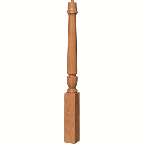3010 3-1/2" x 43", or 3011 48" Bunker Hill Starting Newel Post, Red Oak