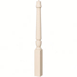 3010 3-1/2" x 43", or 3011 48" Bunker Hill Starting Newel Post, Soft Maple