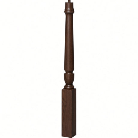 3010 3-1/2" x 43", or 3011 48" Bunker Hill Starting Newel Post, Walnut