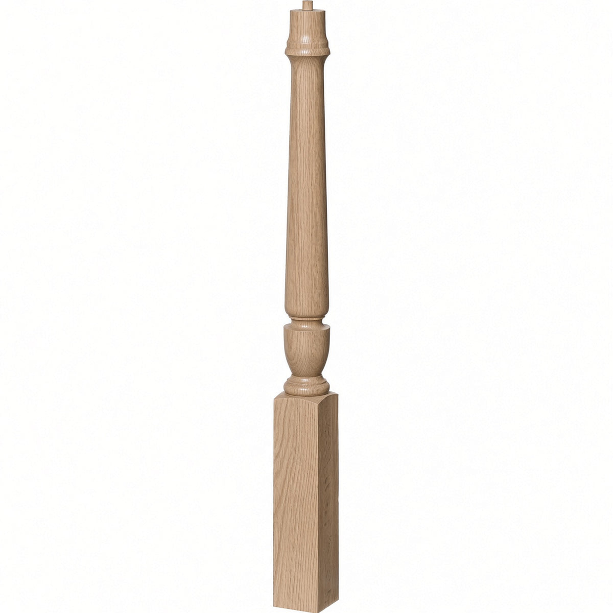 3010 3-1/2" x 43", or 3011 48" Bunker Hill Starting Newel Post, White Oak