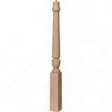3010 3-1/2" x 43", or 3011 48" Bunker Hill Starting Newel Post, White Oak