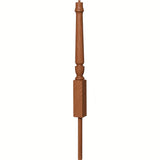 3012 3-1/2" x 41" Bunker Hill Volute Newel Post with Adjustable Dowel, American Cherry