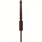 3012 3-1/2" x 41" Bunker Hill Volute Newel Post with Adjustable Dowel, Walnut
