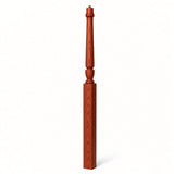 3015 Plain Bunker Hill Gooseneck Landing Newel Post, 3-1/2" x 56" or 60", Brazilian herry
