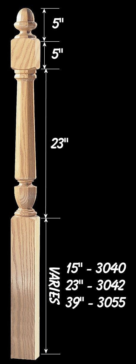 CH-3040-O Octagon 48" Universal Acorn Top Newel Post