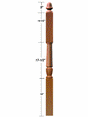 3046 Acorn Top Intermediate Landing Newel Post