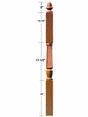 T-3046 Acorn Top Intermediate Landing Newel Post