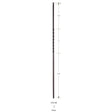 3101 1/2" x 44" Single Twist Hollow Stair Baluster