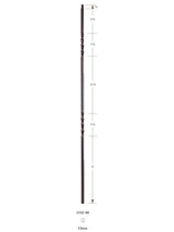 3102-44 44" Tubular Steel Double Twist Baluster 