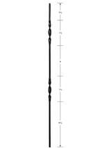 3302 2 Ribbons Hollow Baluster