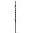 3322 Two Baskets and One Ribbon Hollow Stair Baluster, 12mm