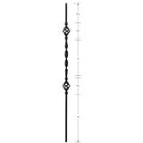 3322 Two Baskets and One Ribbon Hollow Stair Baluster, 12mm