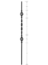 3322 1 Ribbon 2 Basket Hollow Baluster