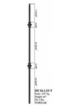 HF34.1.35-T MEGA Double Knuckle Steel Baluster 2