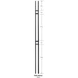 3404Double Bar Forma baluster 1/2"