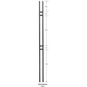 3404Double Bar Forma baluster 1/2"
