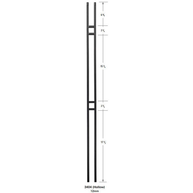 3404Double Bar Forma baluster 1/2"