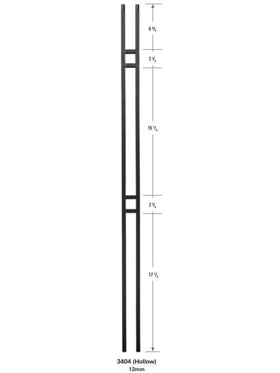 3404 Double Bar Forma Baluster