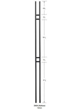 3404 Double Bar Forma Baluster