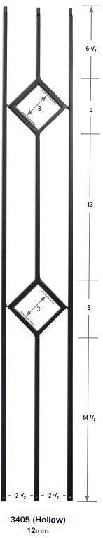 3405 One Diamond Forma Baluster Panel