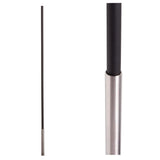 SoHo - Stainless Steel Base on Satin Black Baluster