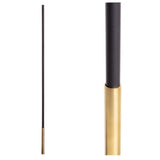 SoHo - Brass Base on Satin Black Baluster