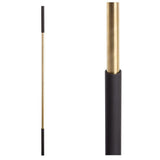 SoHo - Satin Black Base on Brass Baluster