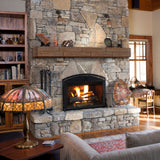 The Cades Shiplap Fireplace Mantel Shelves, Lifestyle view