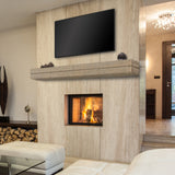The Cades Pallet Fireplace Mantel Shelves, Life Style View 2