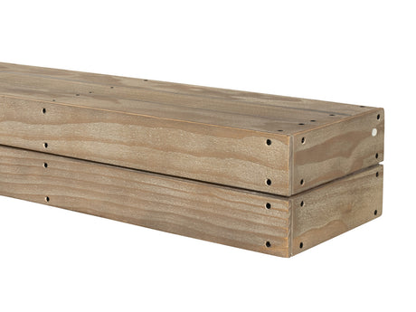 The Cades Pallet Fireplace Mantel Shelves (4), Fontana Finish