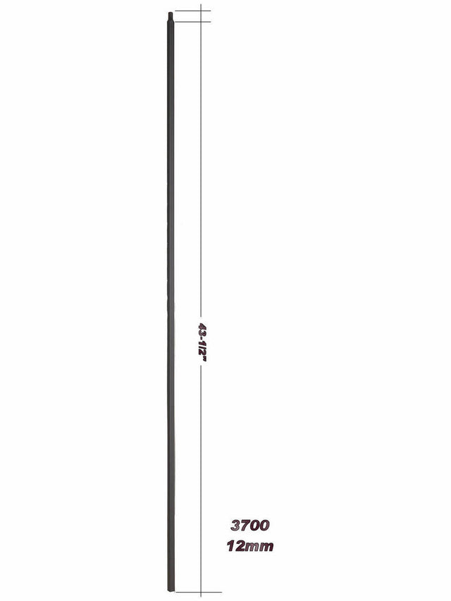 3700-44 44" Plain Hollow Bar Baluster