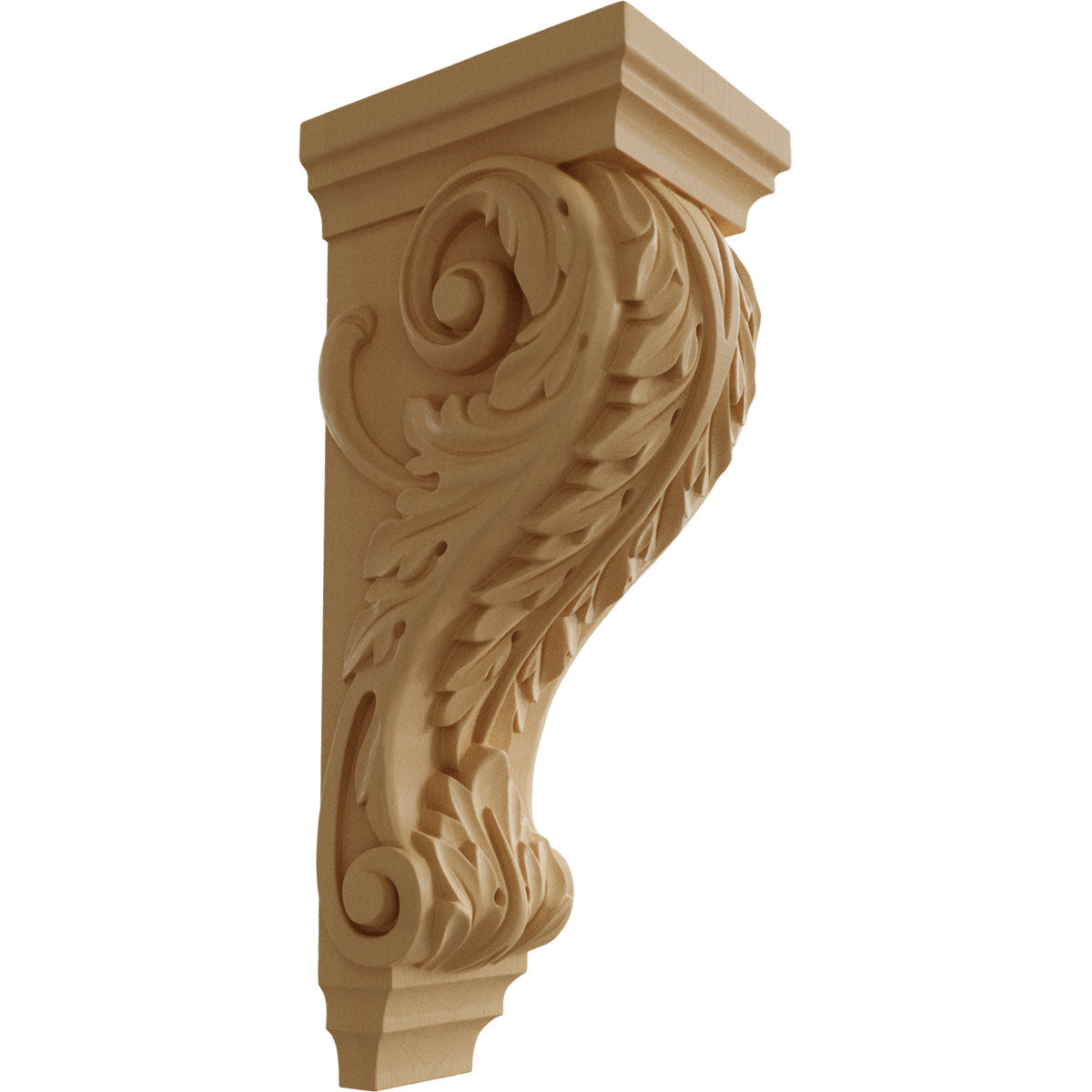 Acanthus Extra Large Pilaster Corbel, 6" X 7 1/2" X 18"