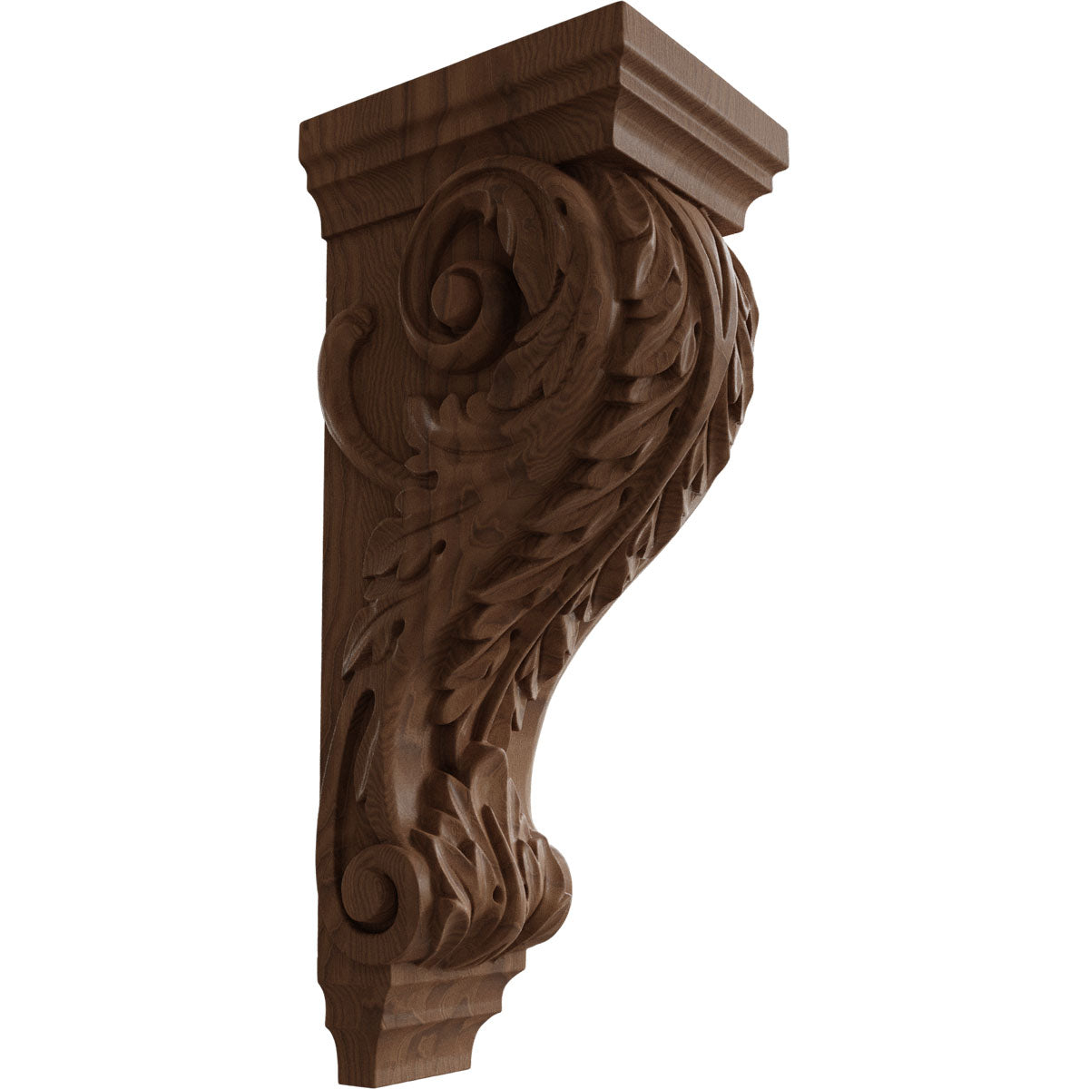Acanthus Extra Large Pilaster Corbel, 6" X 7 1/2" X 18"