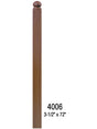 4006BT 72" Ball Top S4S Newel Post