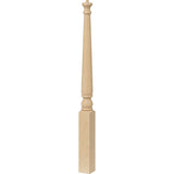 4011 Colonial Pin Top Start Newel Post ASH