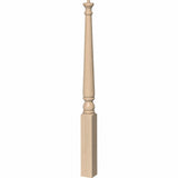 4011 Colonial Pin Top Start Newel Post Hard Maple
