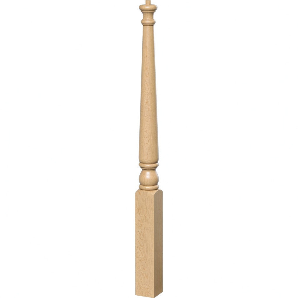 4011 Colonial Pin Top Start Newel Post Soft Maple