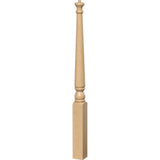 4011 Colonial Pin Top Start Newel Post Soft Maple