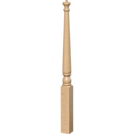 4011 Colonial Pin Top Start Newel Post Soft Maple