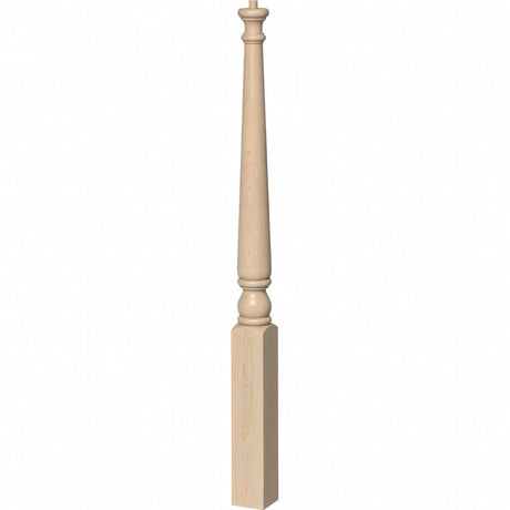 4010 Colonial Pin Top Starting Newel Post in Hard Maple
