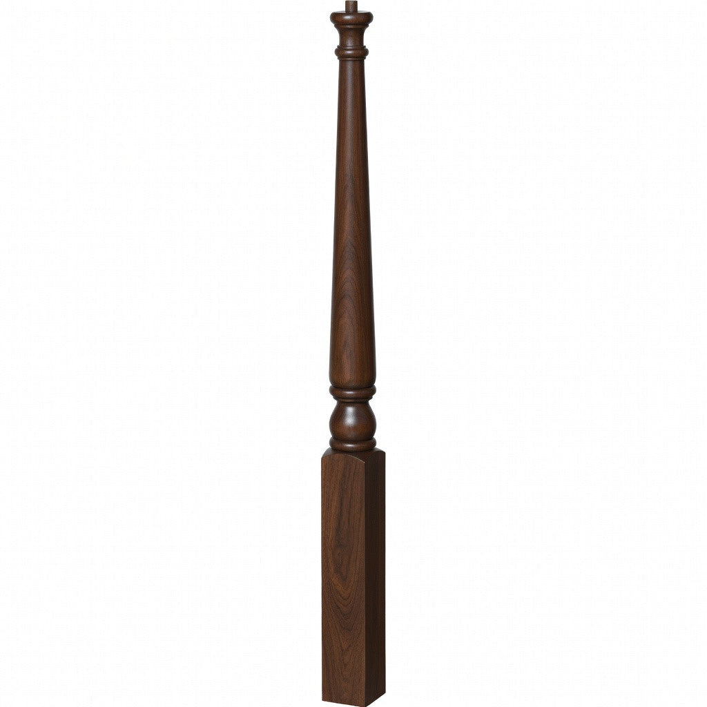 4010 Colonial Pin Top Starting Newel Post in Walnut