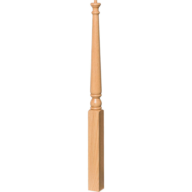 4011 Red Oak Colonial Pin Top Starting Newel Post
