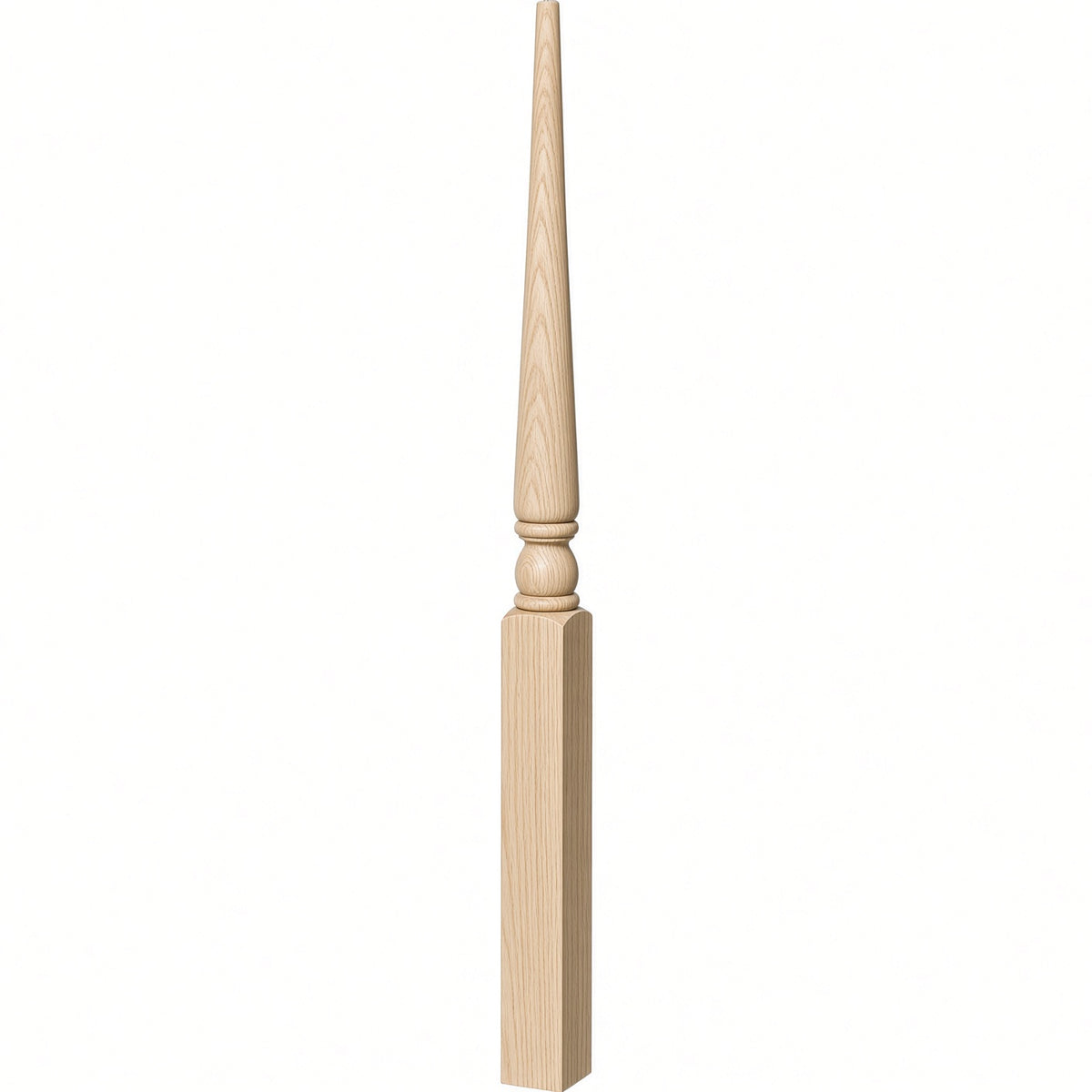 4013 3" x 48" Colonial Stablizer Newel Post, Ash