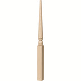 4013 3" x 48" Colonial Stablizer Newel Post, Ash