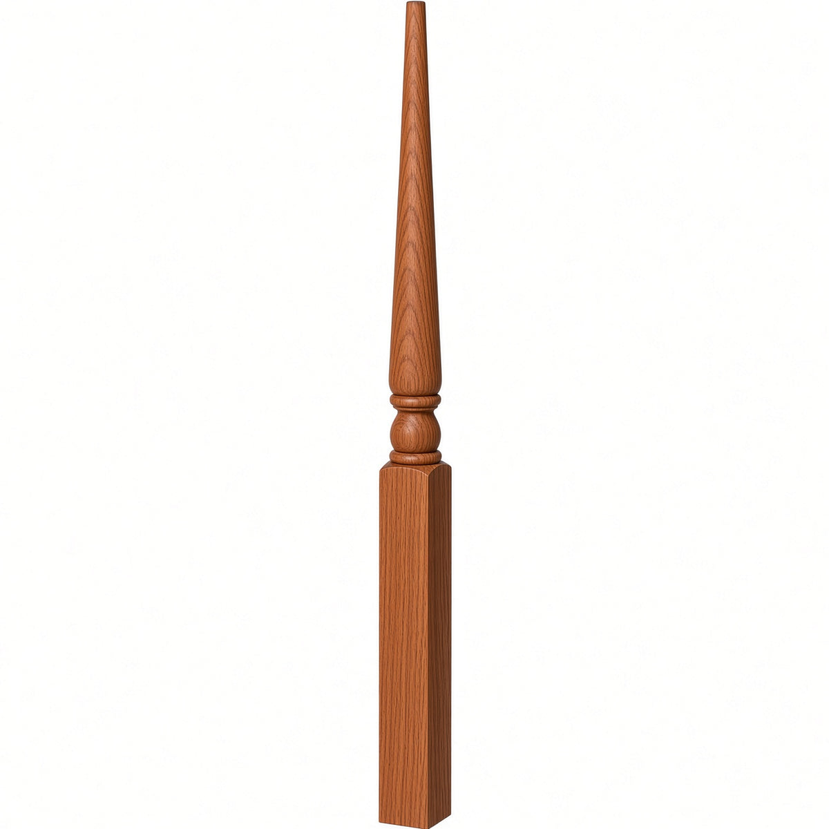 4013 3" x 48" Colonial Stablizer Newel Post, Brazilian Cherry