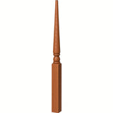 4013 3" x 48" Colonial Stablizer Newel Post, Brazilian Cherry