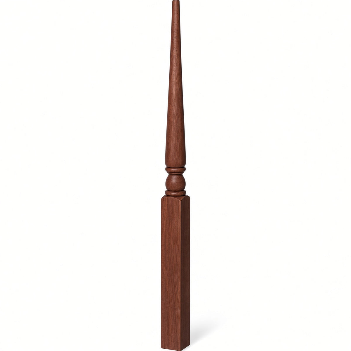 4013 3" x 48" Colonial Stablizer Newel Post, Mahogany
