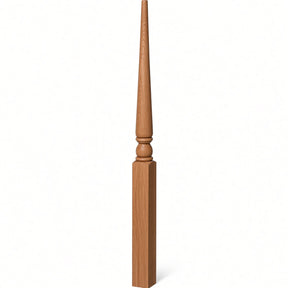4013 3" x 48" Colonial Stablizer Newel Post, Red Oak