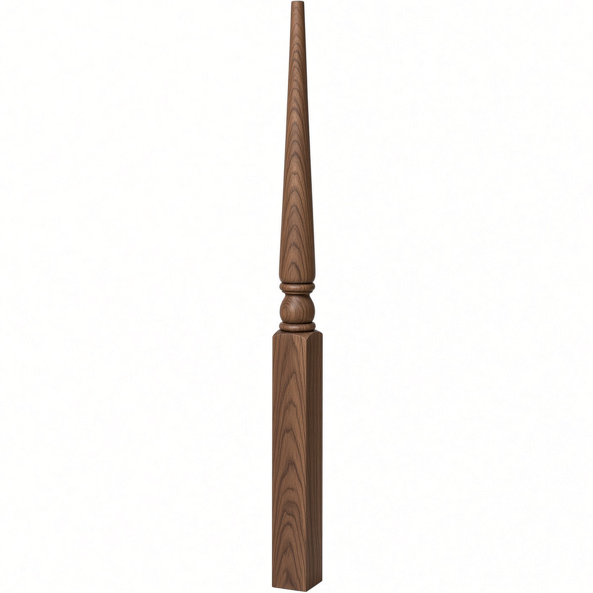 4013 3" x 48" Colonial Stablizer Newel Post, Walnut