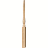 4013 3" x 48" Colonial Stablizer Newel Post, White Oak